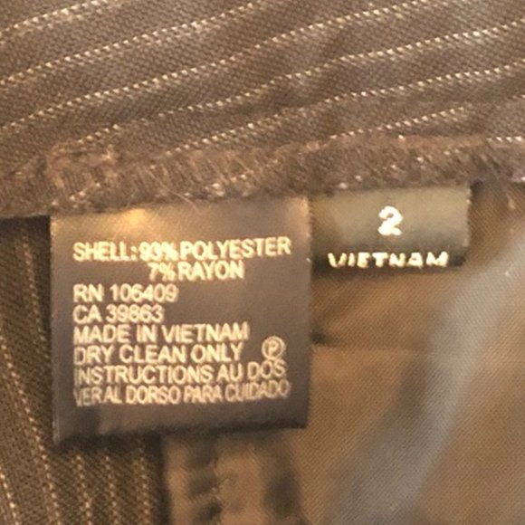 Tahari ASL Black Pinstripe Pant Suit Sz 2 - Picture 7 of 8